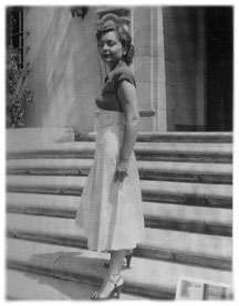 Barbara Kaye, l'amante di Ron nel 1950
